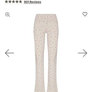 Skims Foldover Cotton Jersey Pant